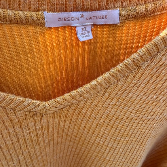 Mustard Yellow V-Neck Sweater - Picture 2 of 3